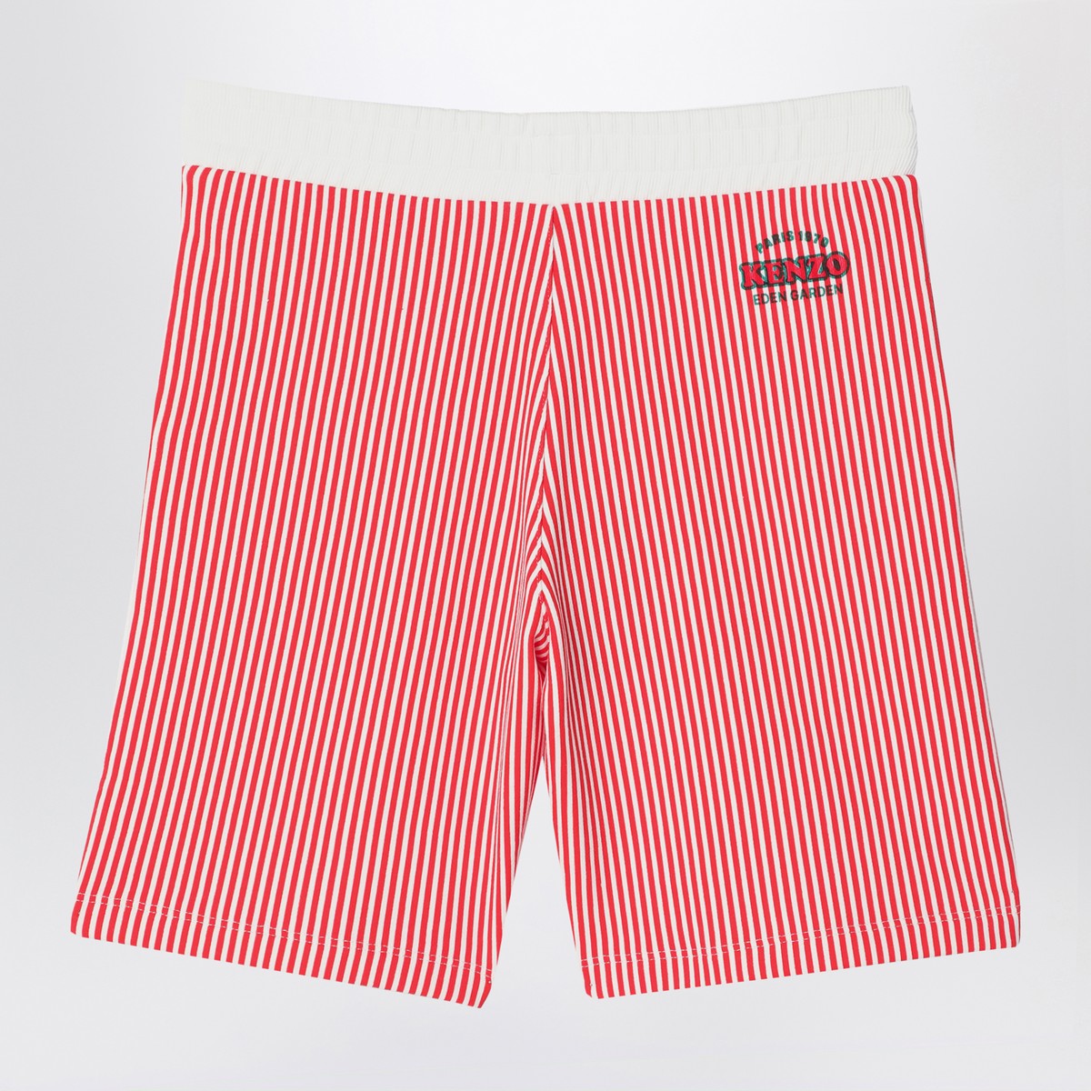 Kenzo KENZO Red/white striped Bermuda shorts in cotton