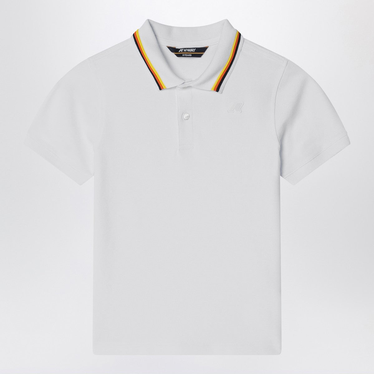 K-Way K-Way Jude white polo in cotton piqué