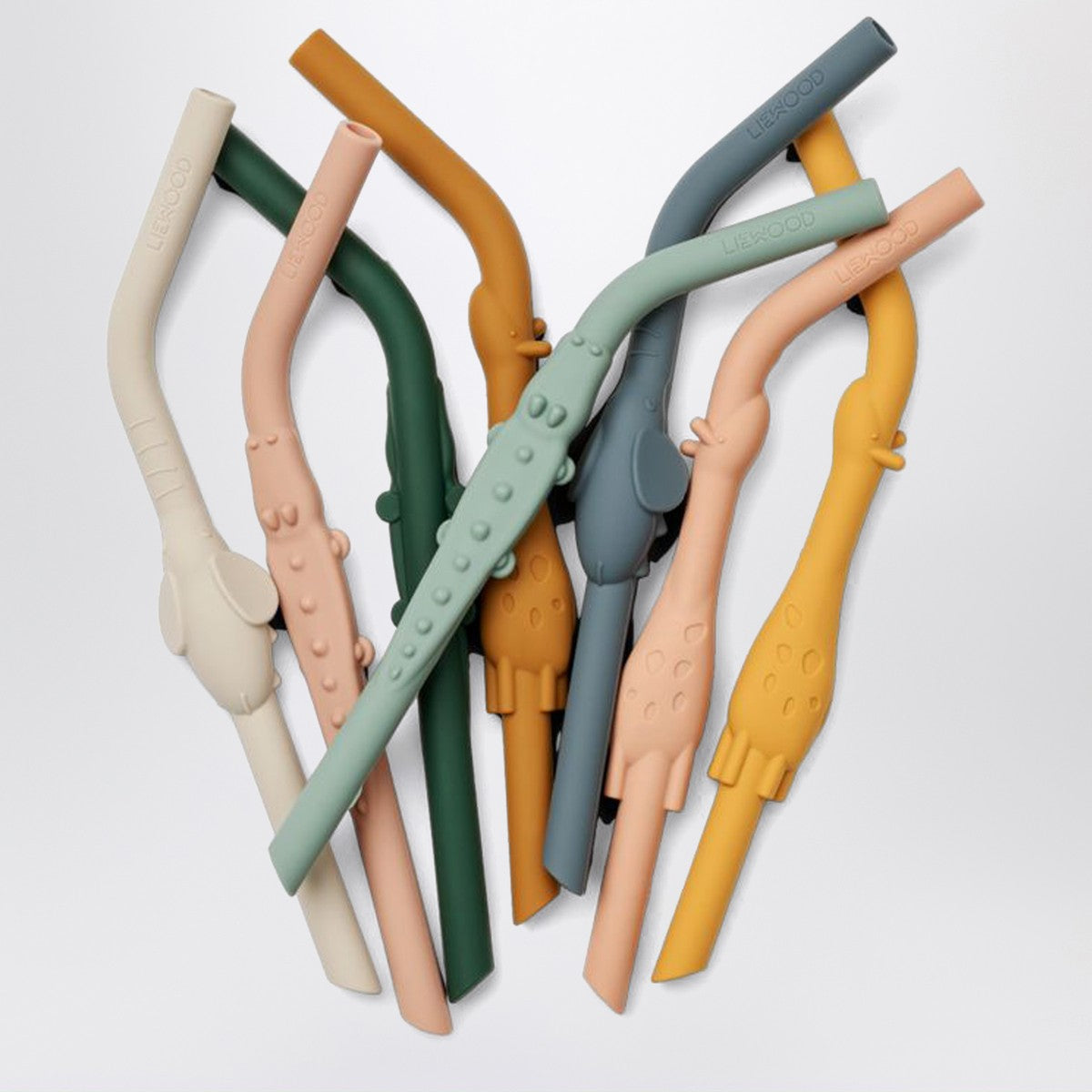 Liewood Liewood Pack of eight colorful silicone straws