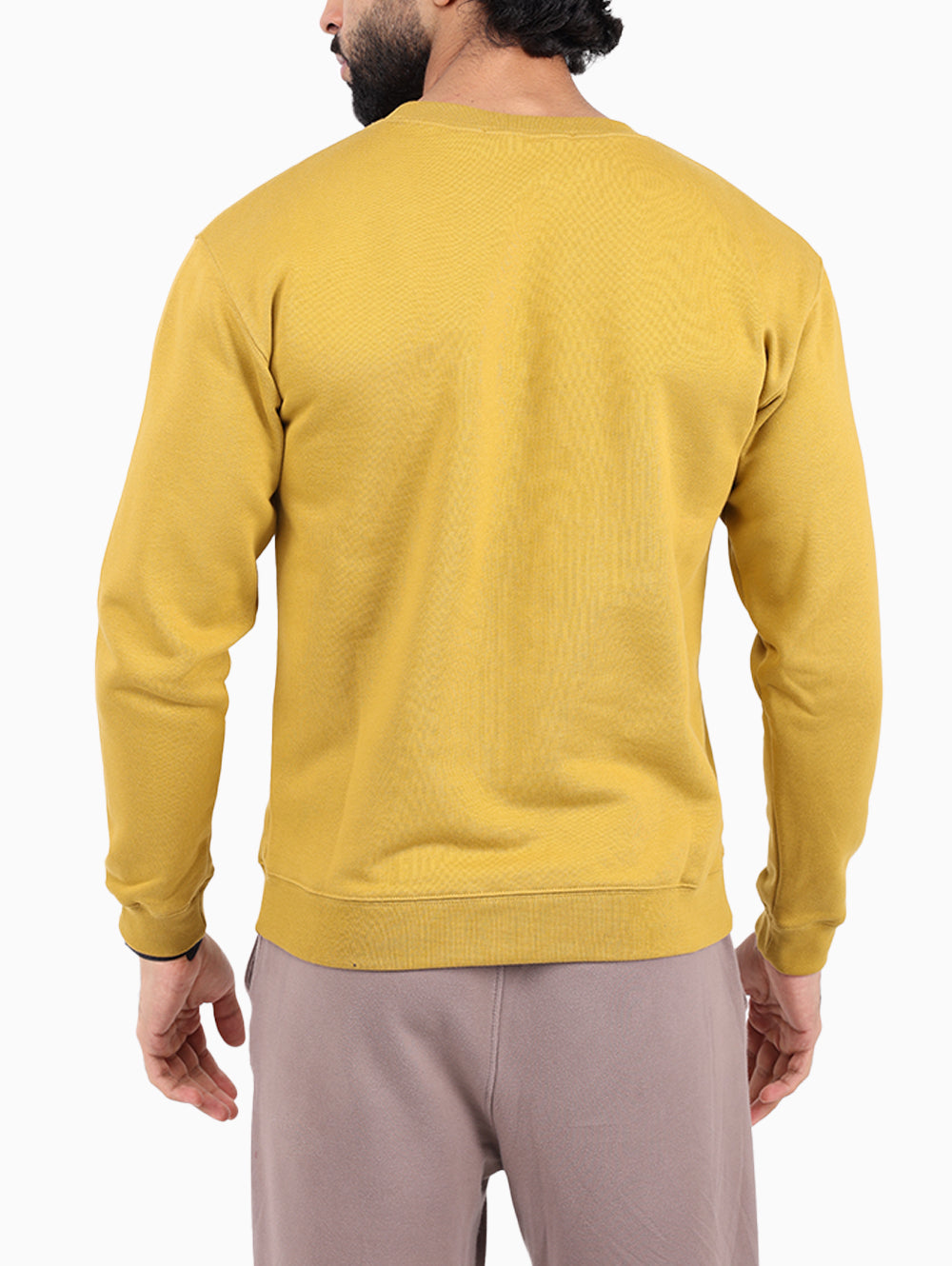 Reign Italia mustard sweatshirt back view