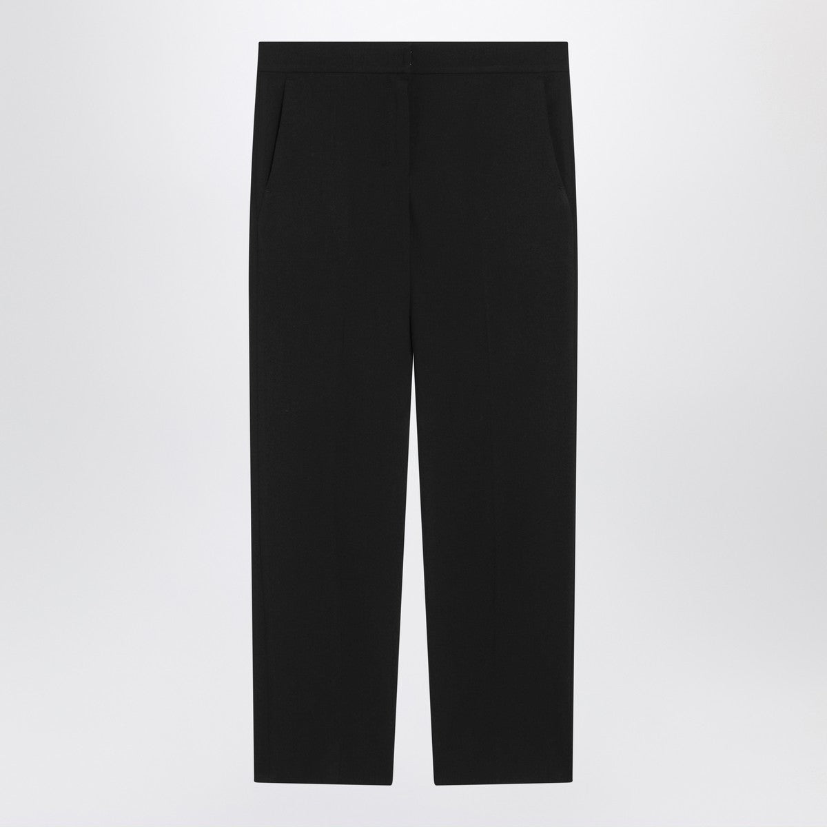 S Max Mara S Max Mara Black slim gabardine trousers