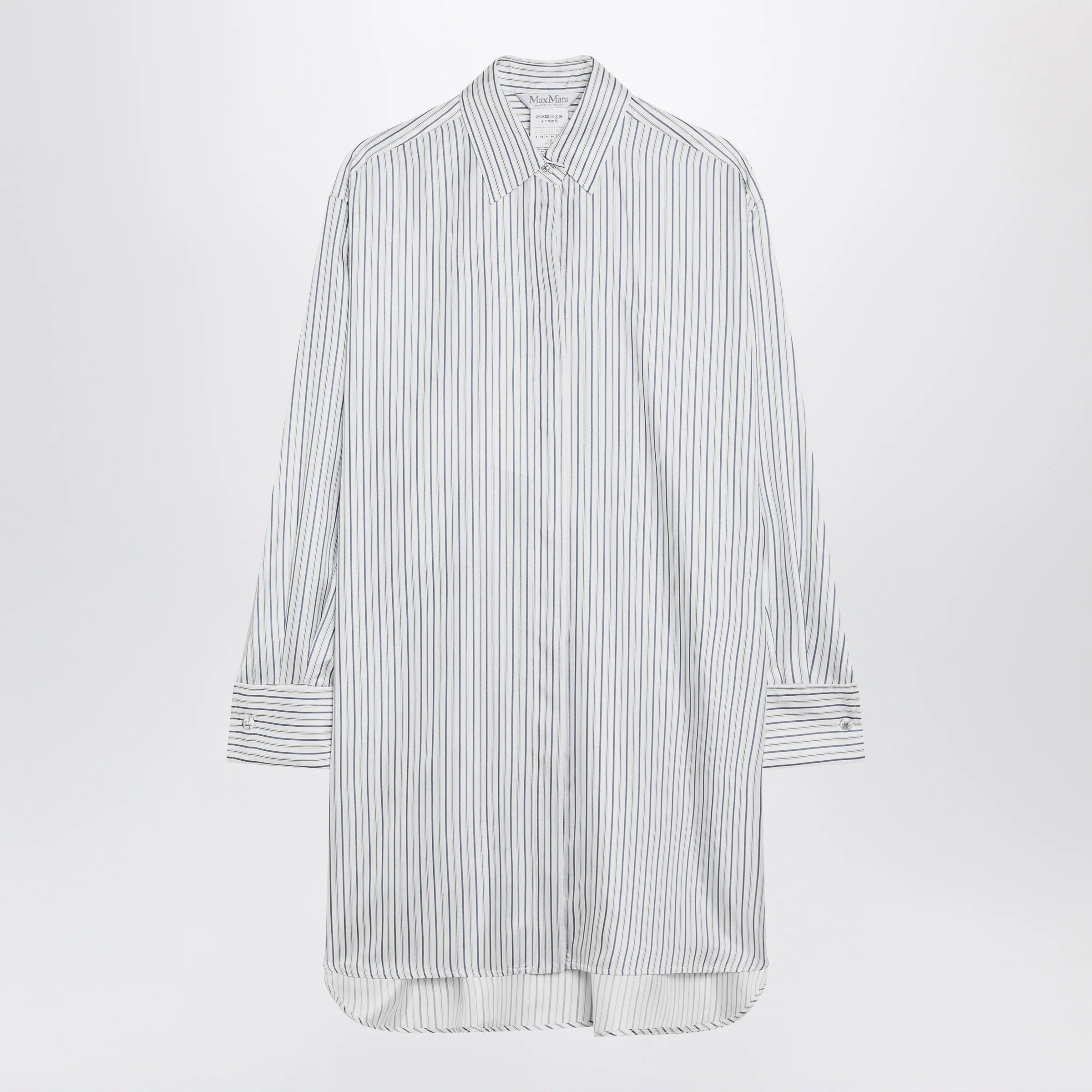 Max Mara Oversized striped silk shirt