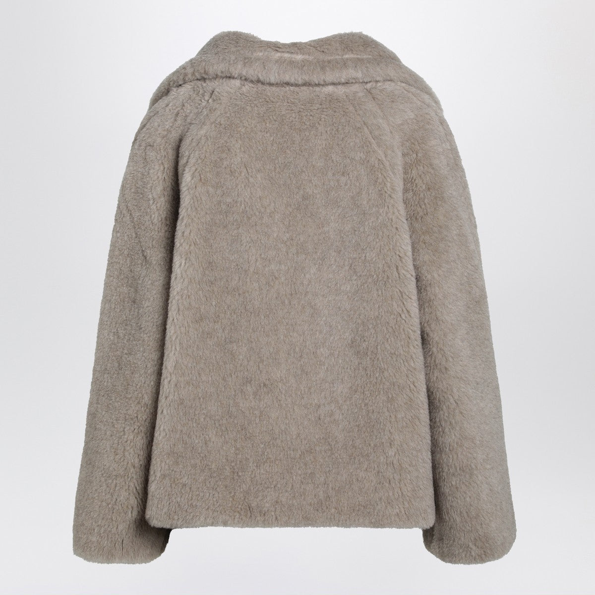 Max Mara Sand-coloured Teddy coat in alpaca and cashmere