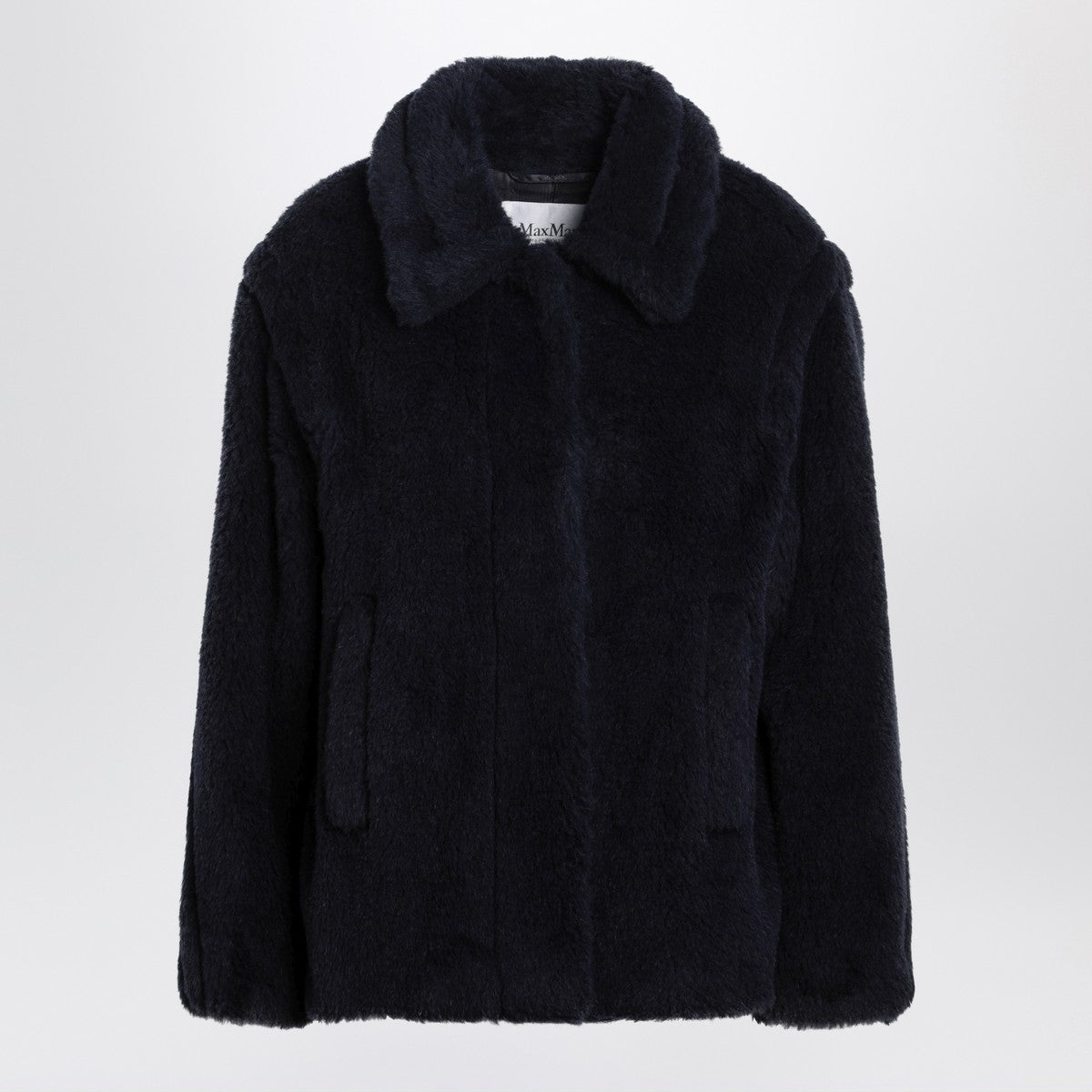 Max Mara Navy faux-fur coat