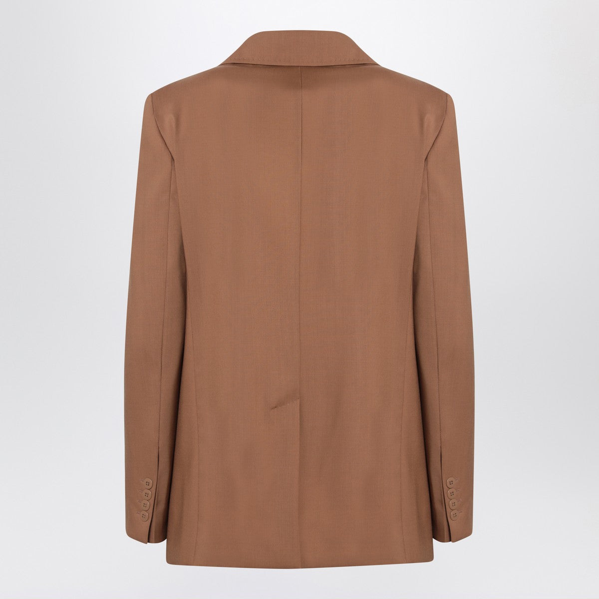 Max Mara Studio Max Mara Studio Single-breasted jacket in hazelnut colour