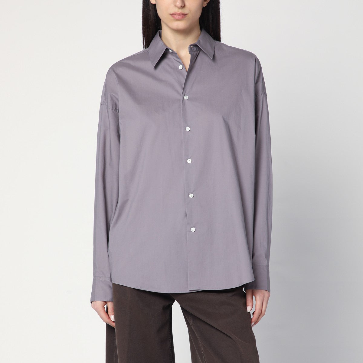 6397 6397 New Uniform Taro-coloured shirt