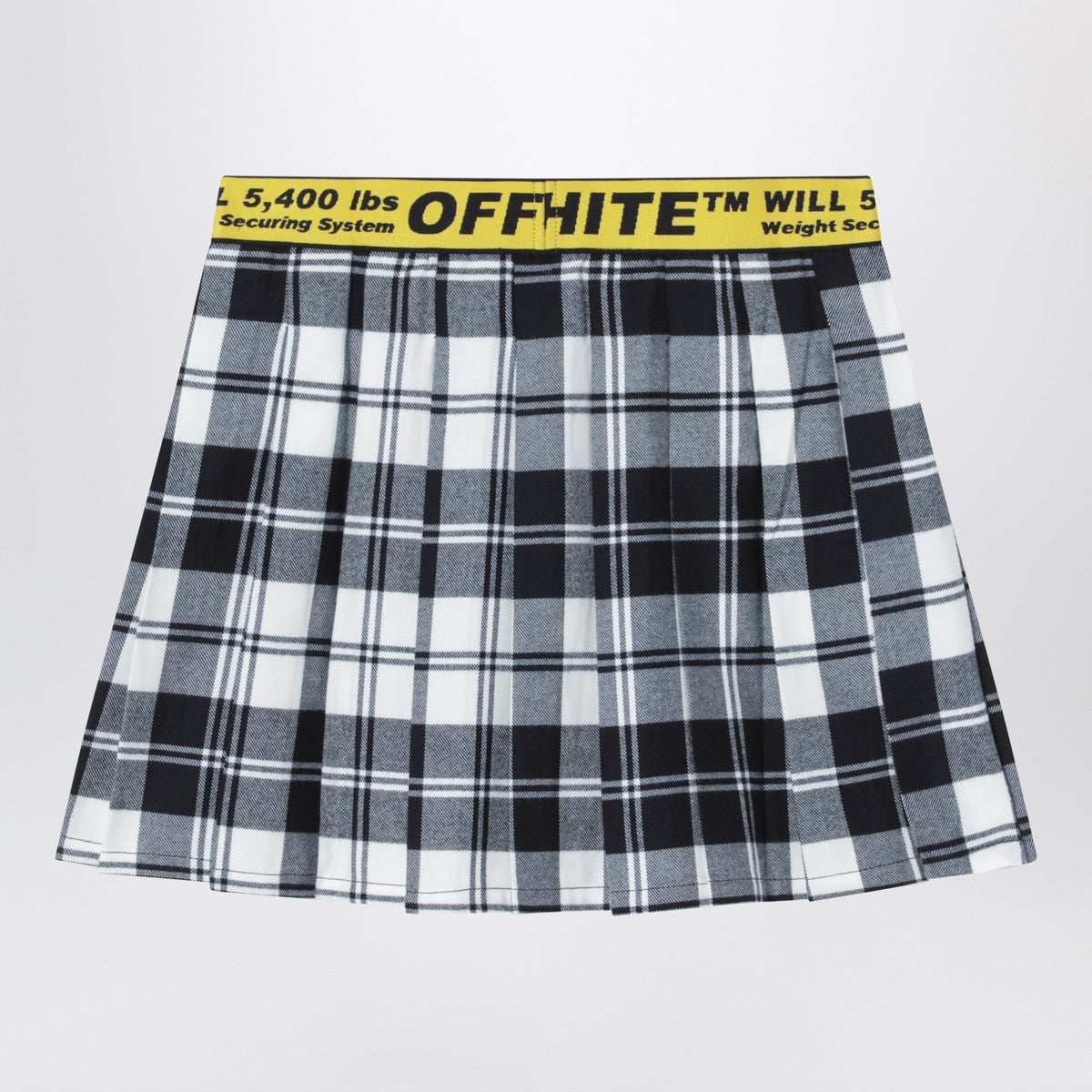 Off White Off White Off-White™ Diagonal checked flannel skirt