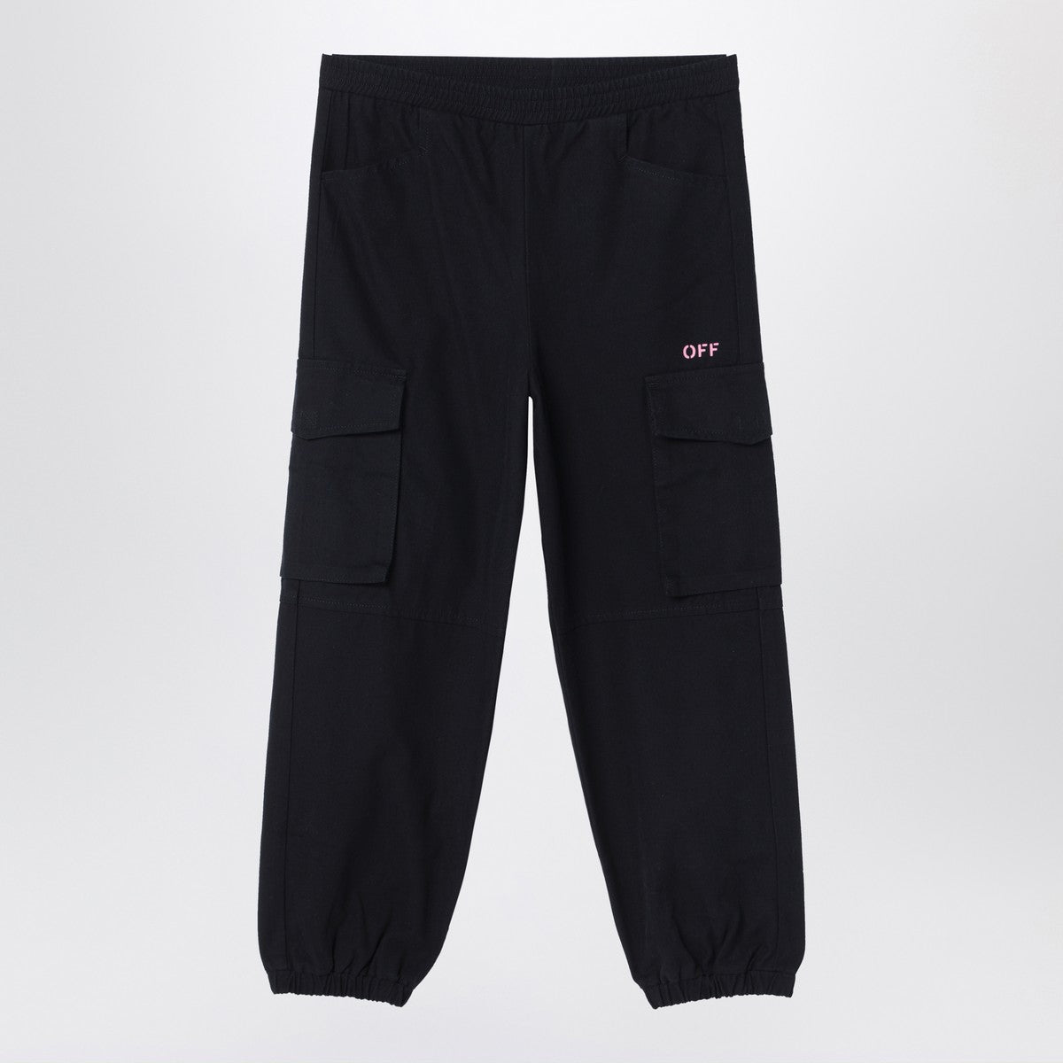 Off White Off White Off-White™ Black jogging cargo trousers with logo