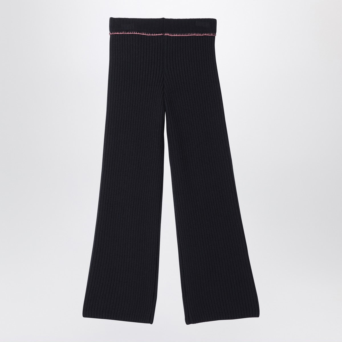 Off White Off White Off-White™ Black ribbed trousers with logo