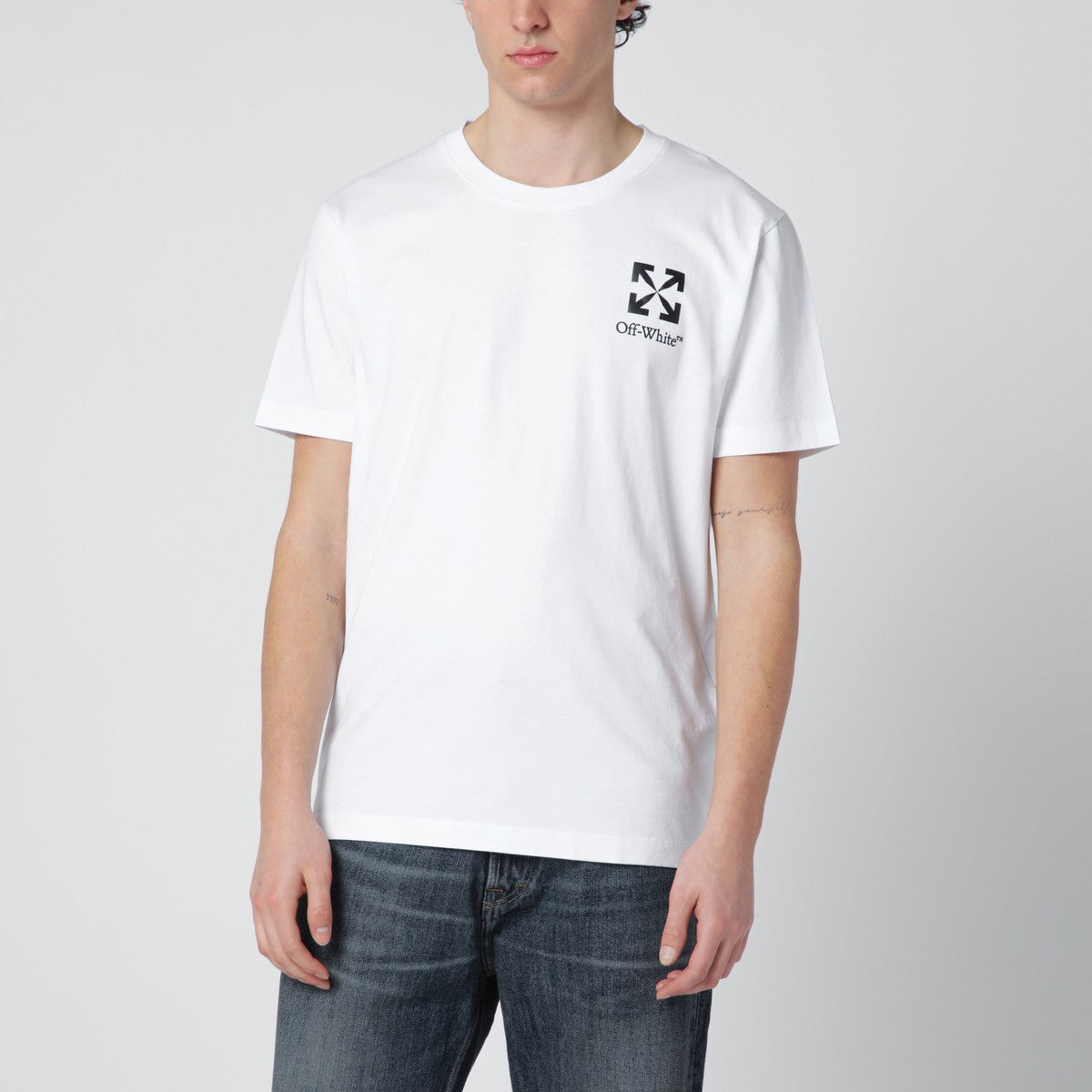 Off White Off-White™ White T-shirt with Small Arrow logo