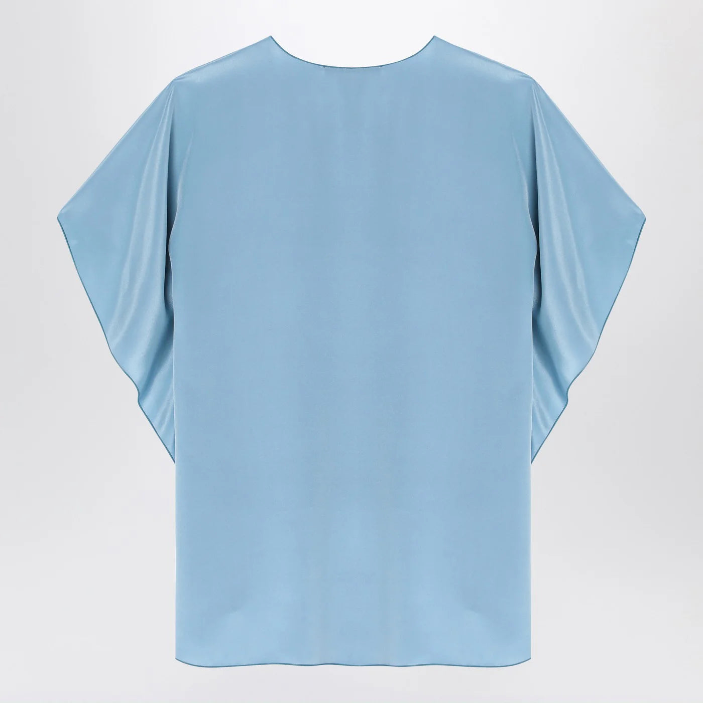 Max Mara Pianoforte Light blue flowy silk blouse