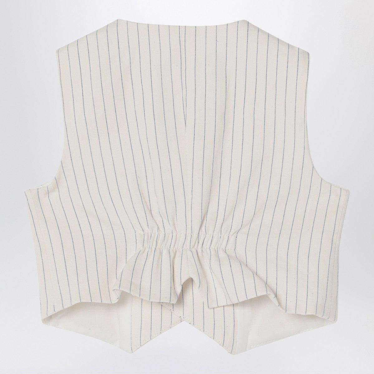 Il Gufo Il Gufo Double-breasted vest in pinstriped cotton