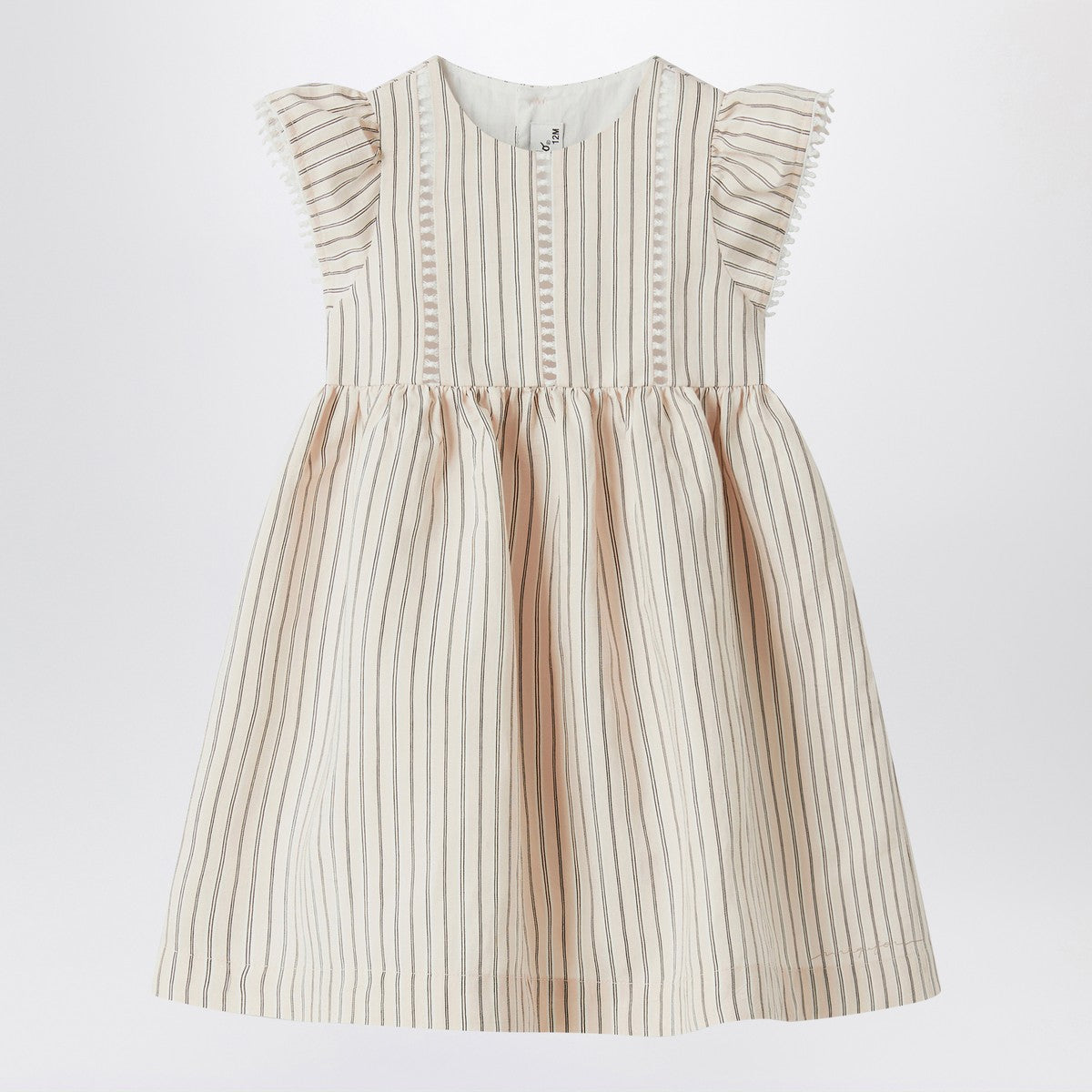 Il Gufo Il Gufo Striped dress with ruffles