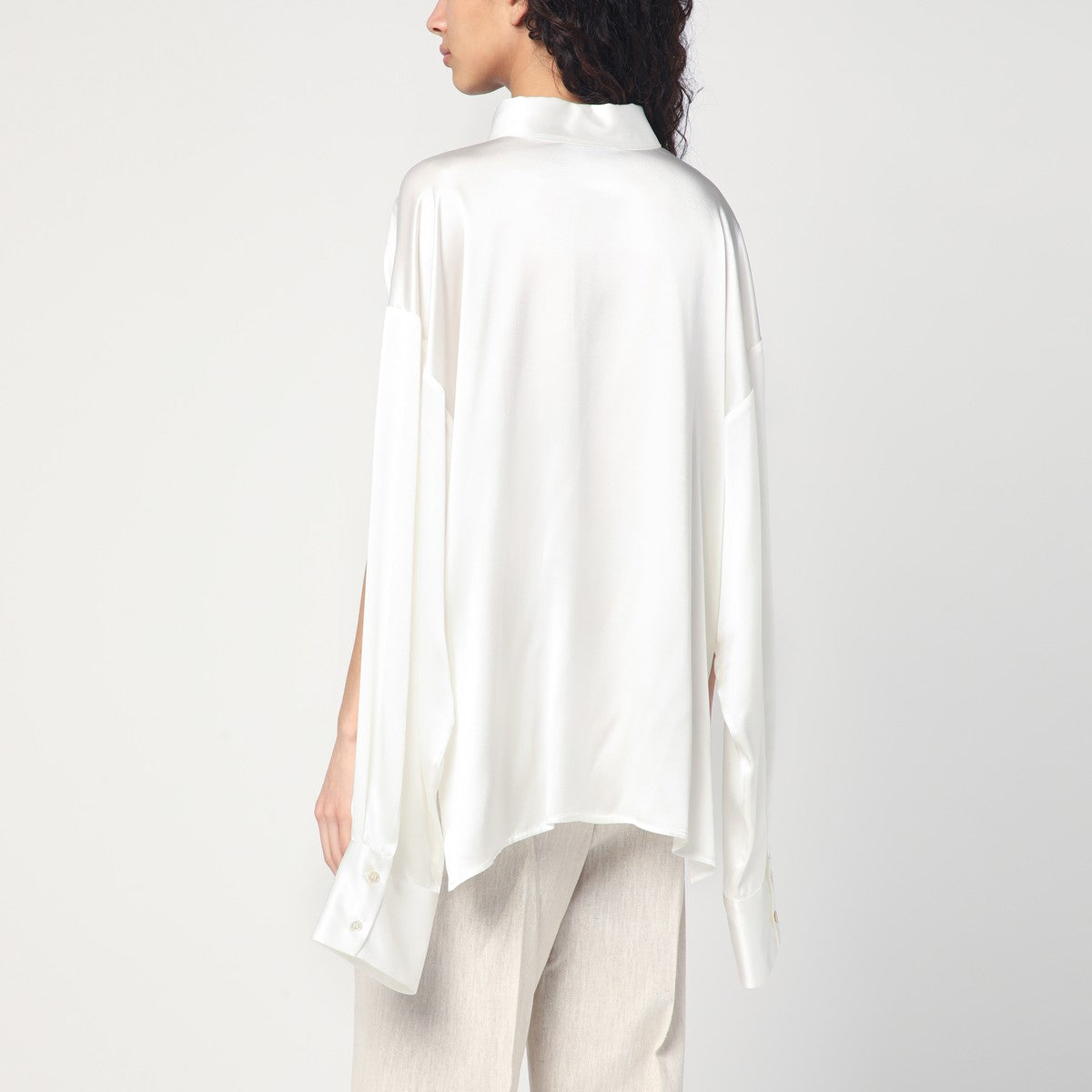 Erika Cavallini Erika Cavallini White silk shirt
