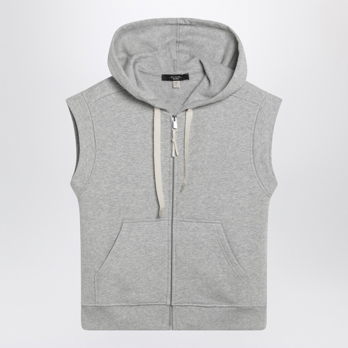 Weekend Max Mara Weekend Max Mara Grey cotton-fleece gilet