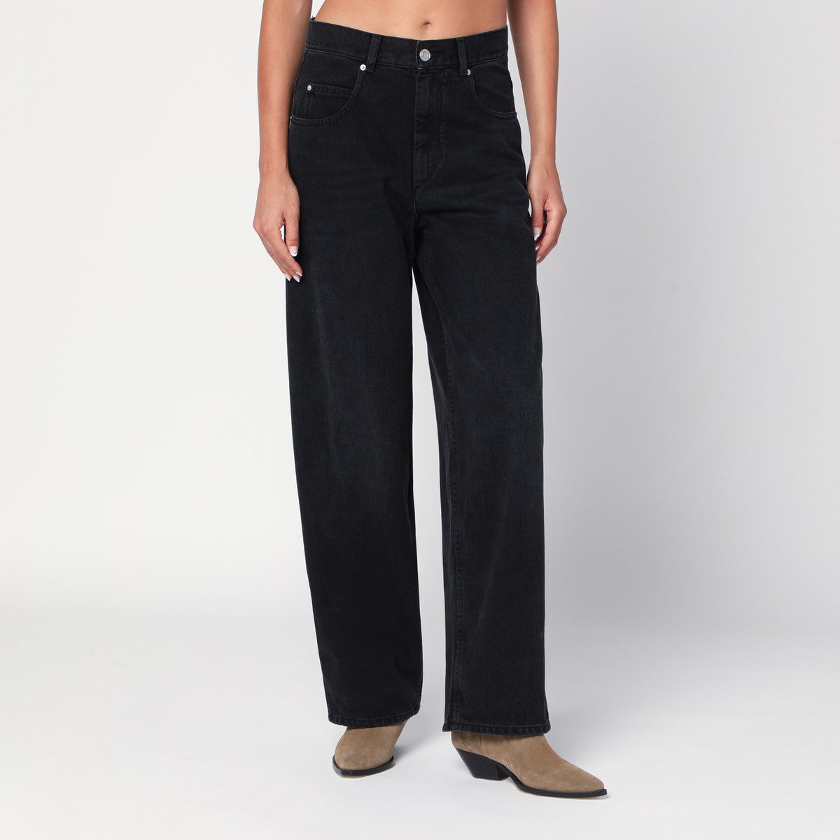 Isabel Marant ISABEL MARANT Faded-effect black jeans