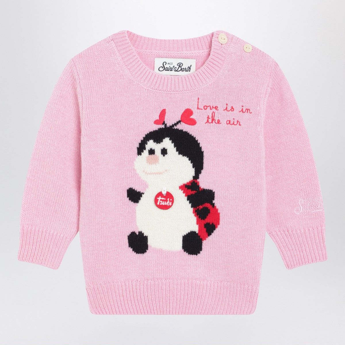 MC2 Saint Barth MC2 Saint Barth Pink wool-blend sweater with Trudi Ladybug
