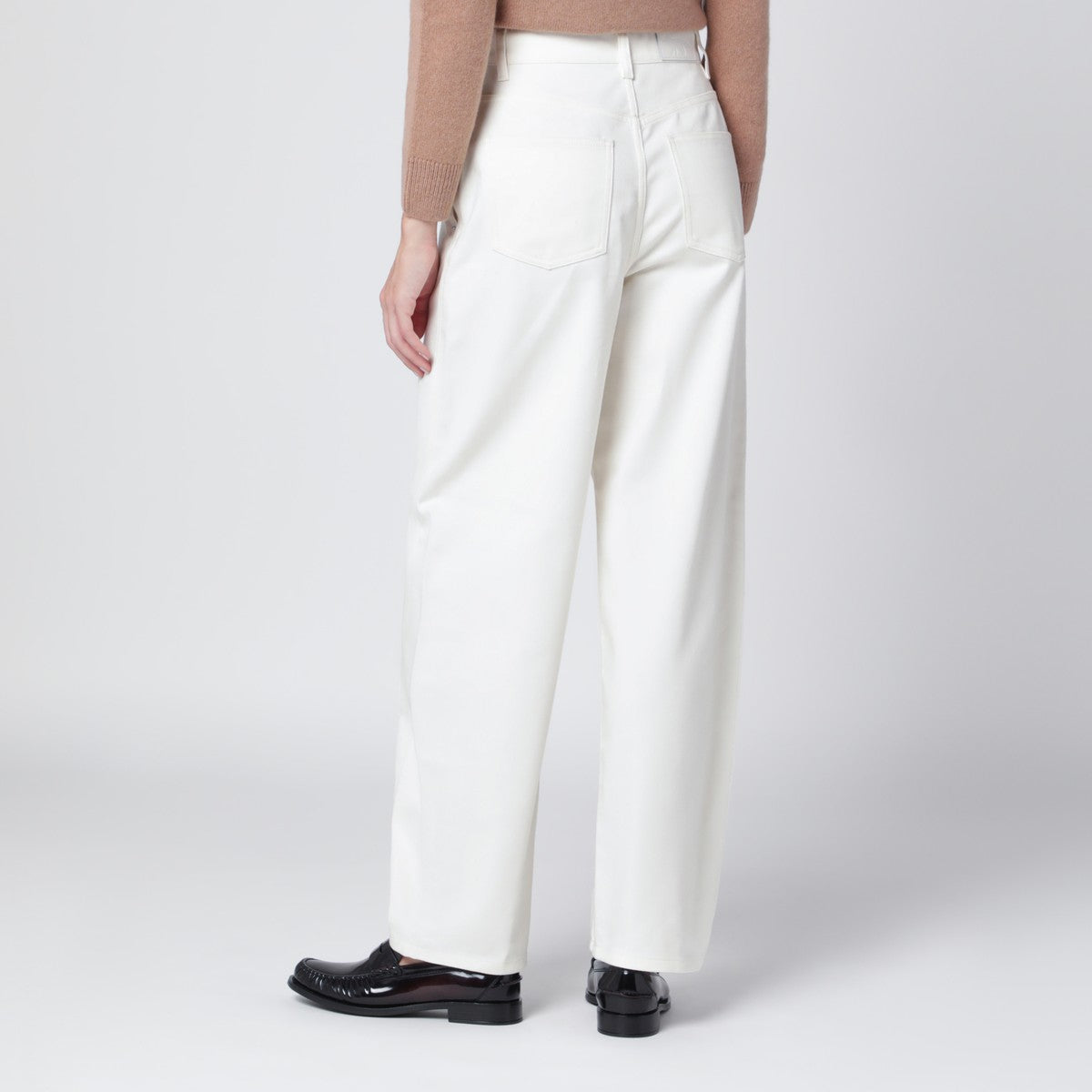Maison Kitsuné Maison Kitsuné White cotton trousers