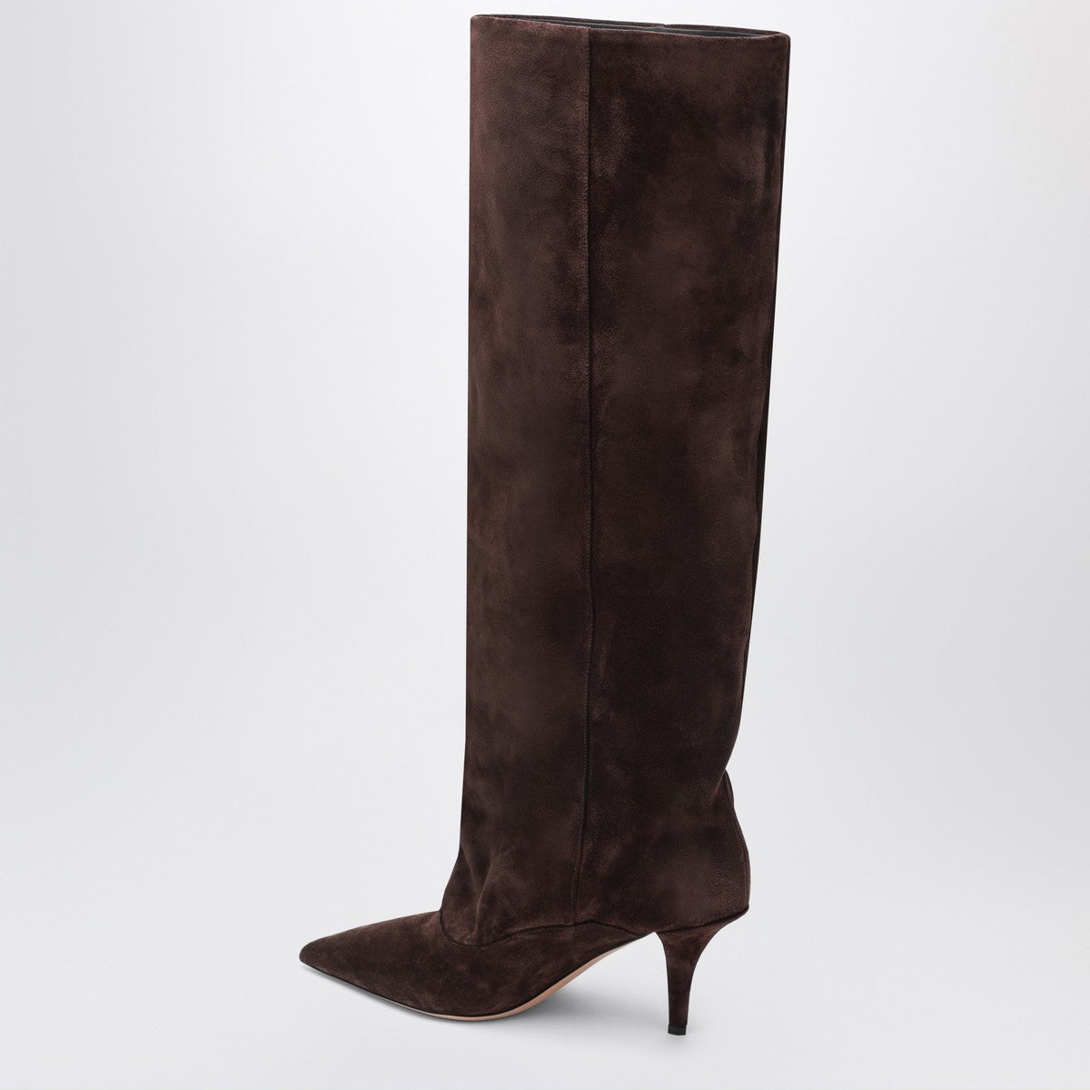 Paris Texas Paris Texas Tall boots in chocolate-coloured suede