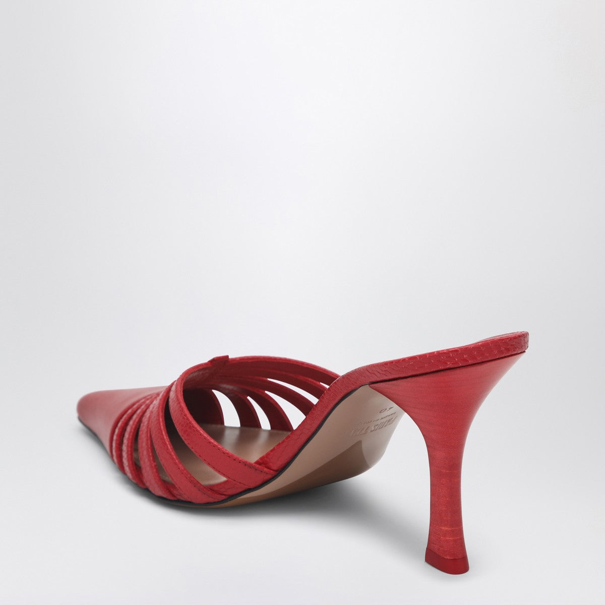 Paris Texas Paris Texas Red leather mule Nadia