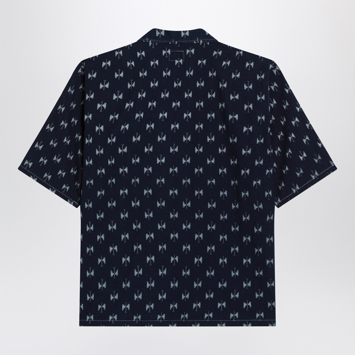 Needles Needles Blue denim shirt with bow ties