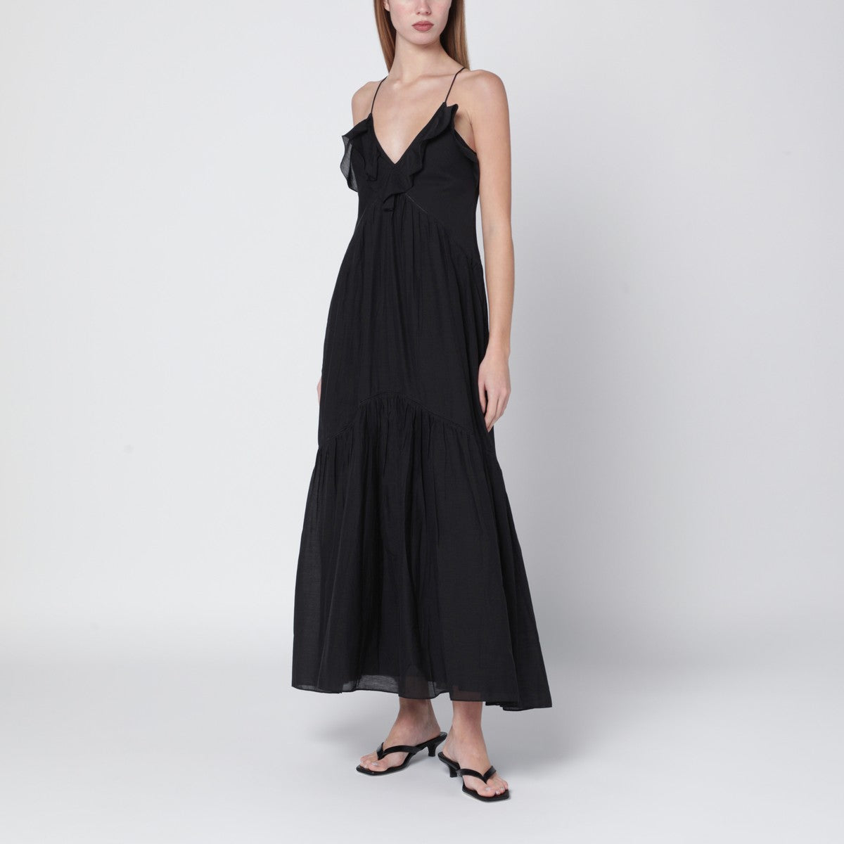 ISABEL MARANT Étoile ISABEL MARANT Étoile Black Vasma cotton-voile dress
