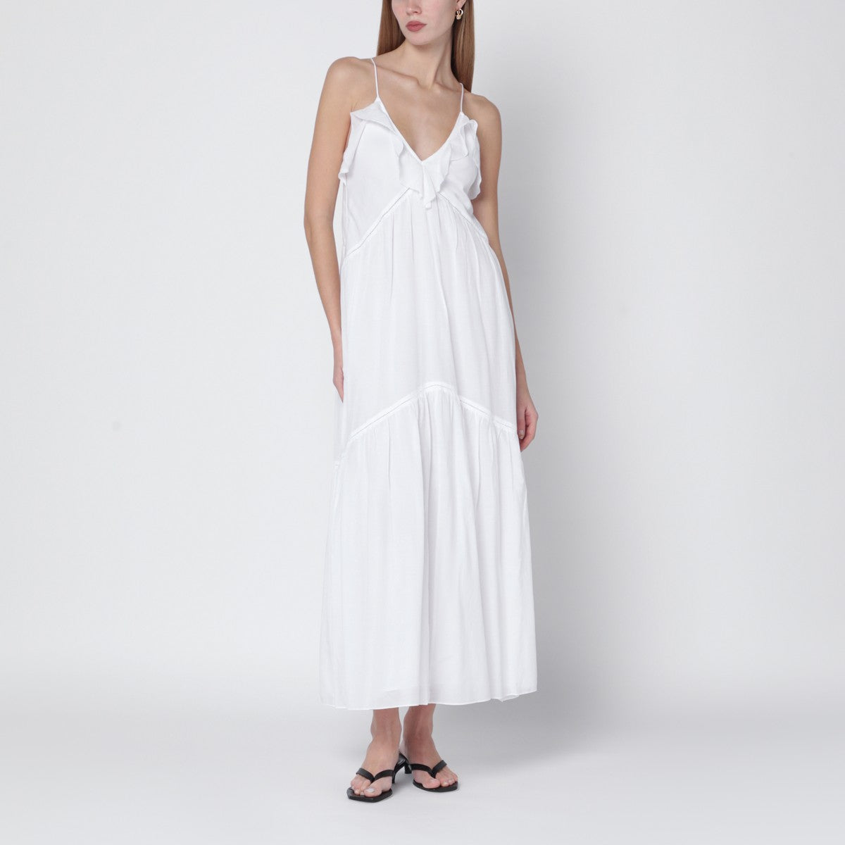 ISABEL MARANT Étoile ISABEL MARANT Étoile White Vasma cotton-voile dress