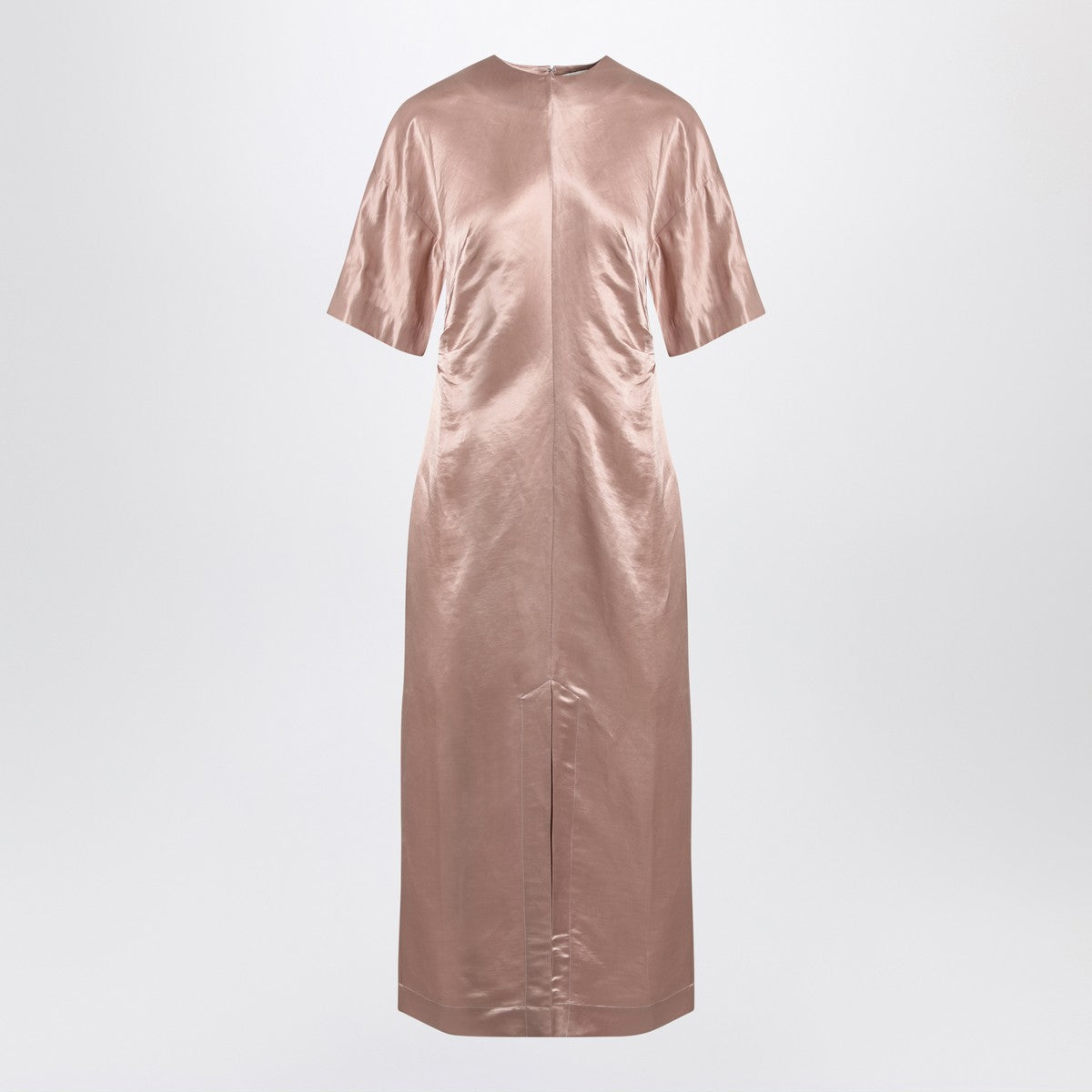 LouLou De Saison LouLou De Saison Long antique pink dress in linen and silk