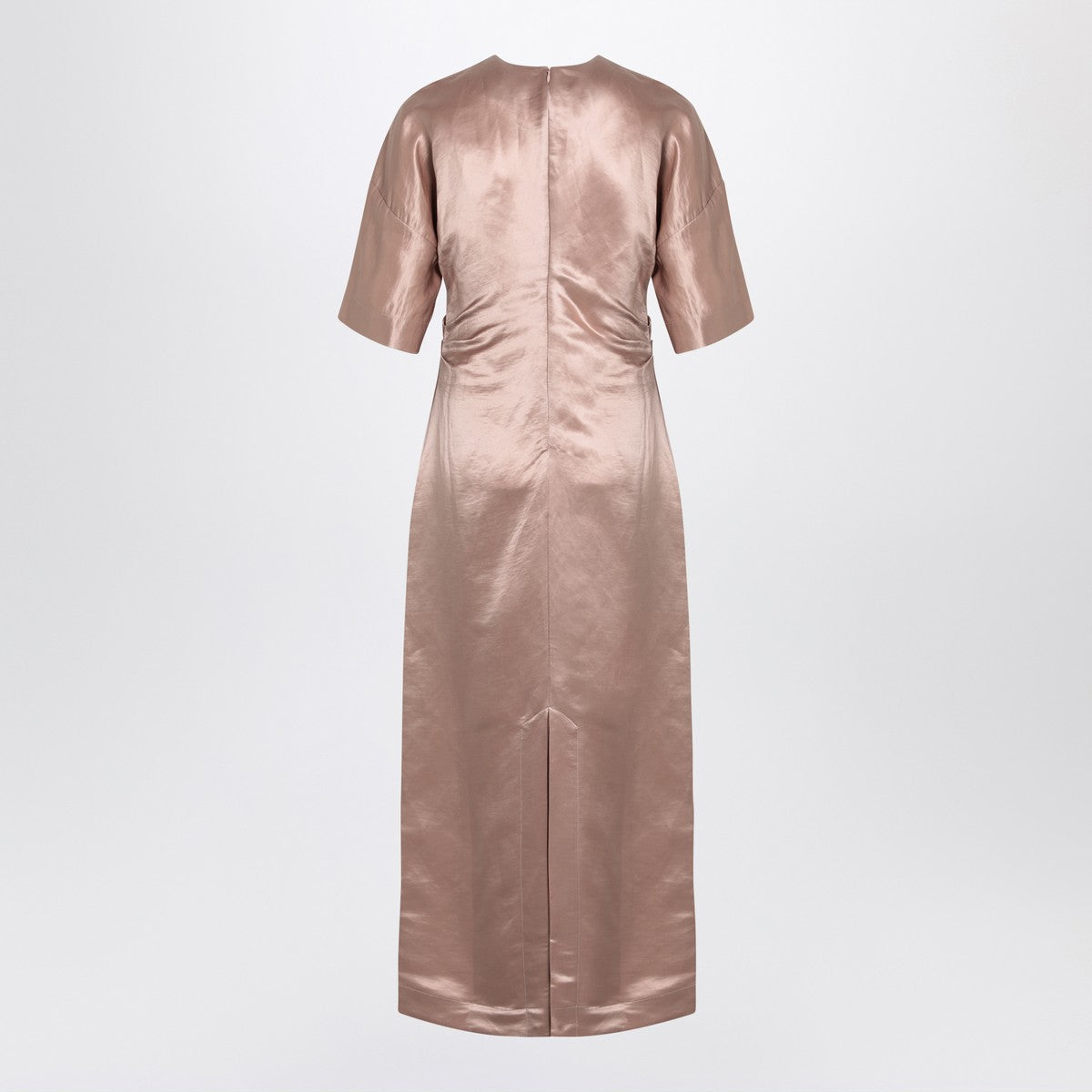 LouLou De Saison LouLou De Saison Long antique pink dress in linen and silk
