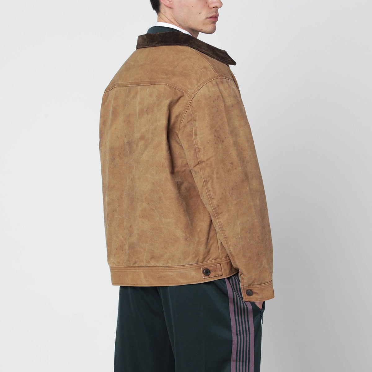 Needles Needles Brown cotton zip jacket