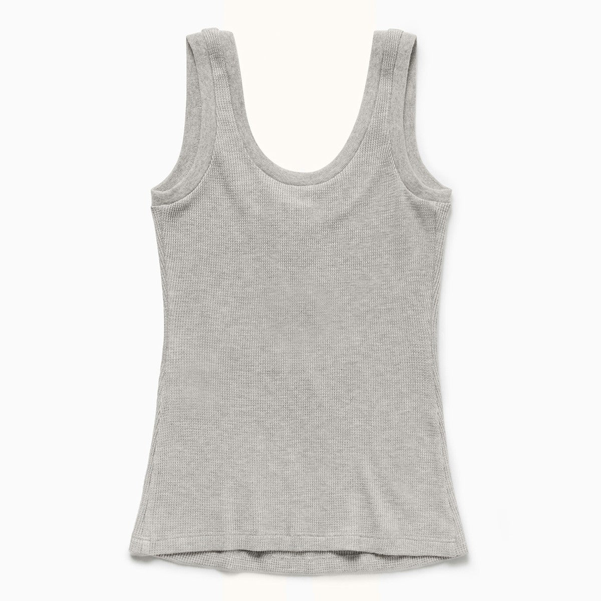 1989 STUDIO 1989 STUDIO Light grey Waffle tank top