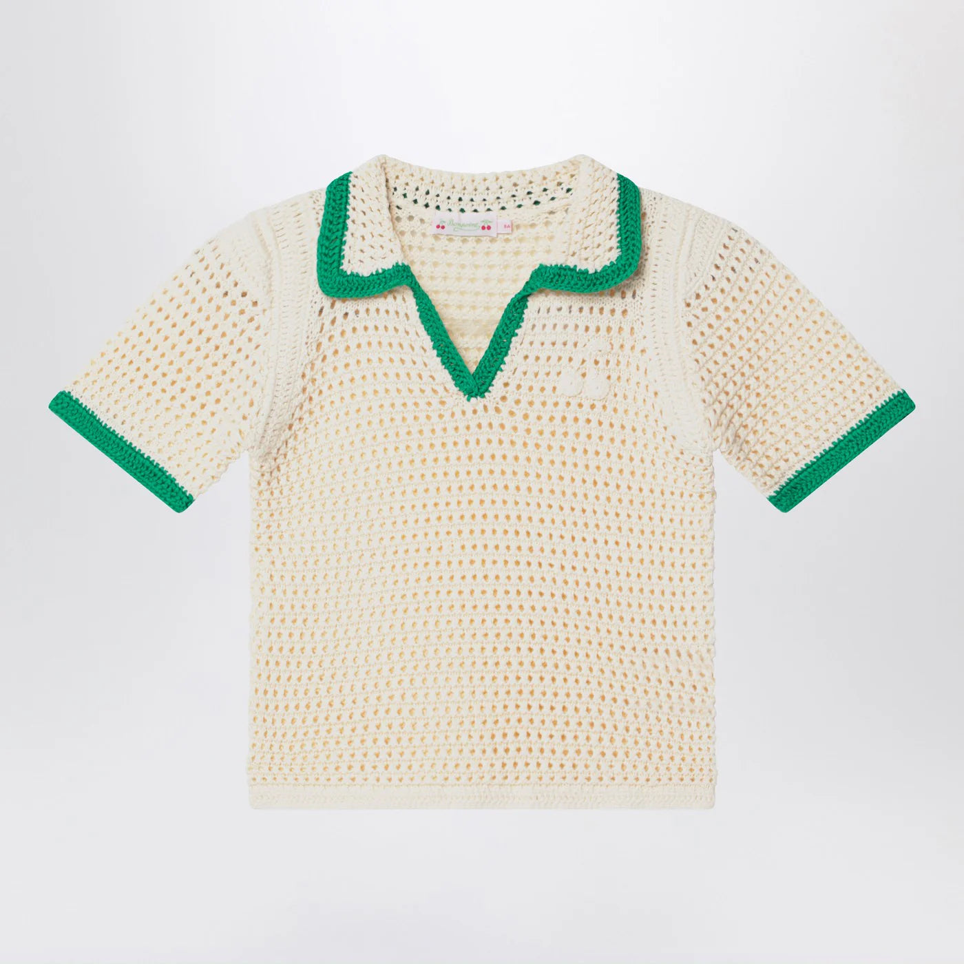 Bonpoint Elanita sweater in ivory/green