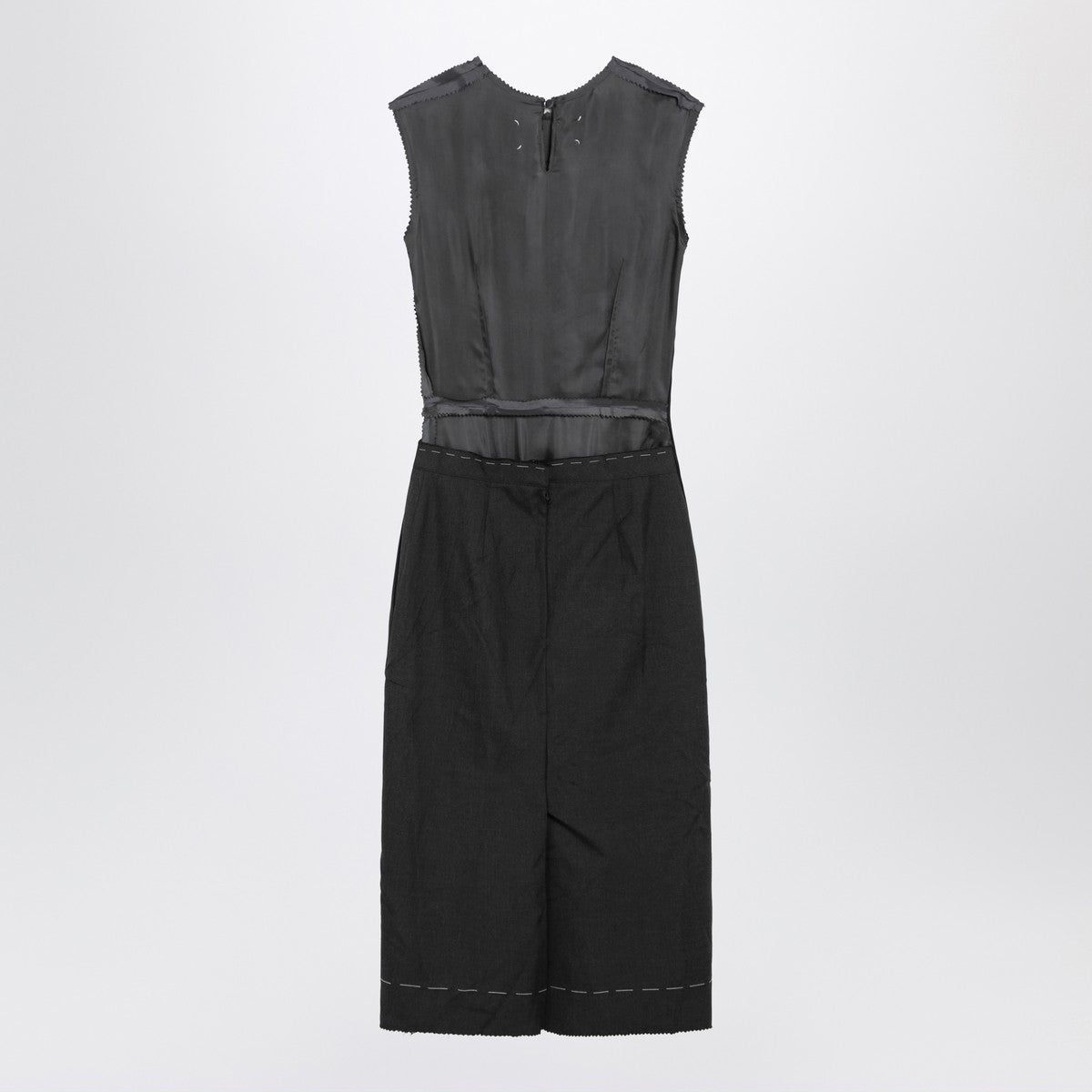 Maison Margiela Maison Margiela Grey mélange sleeveless dress