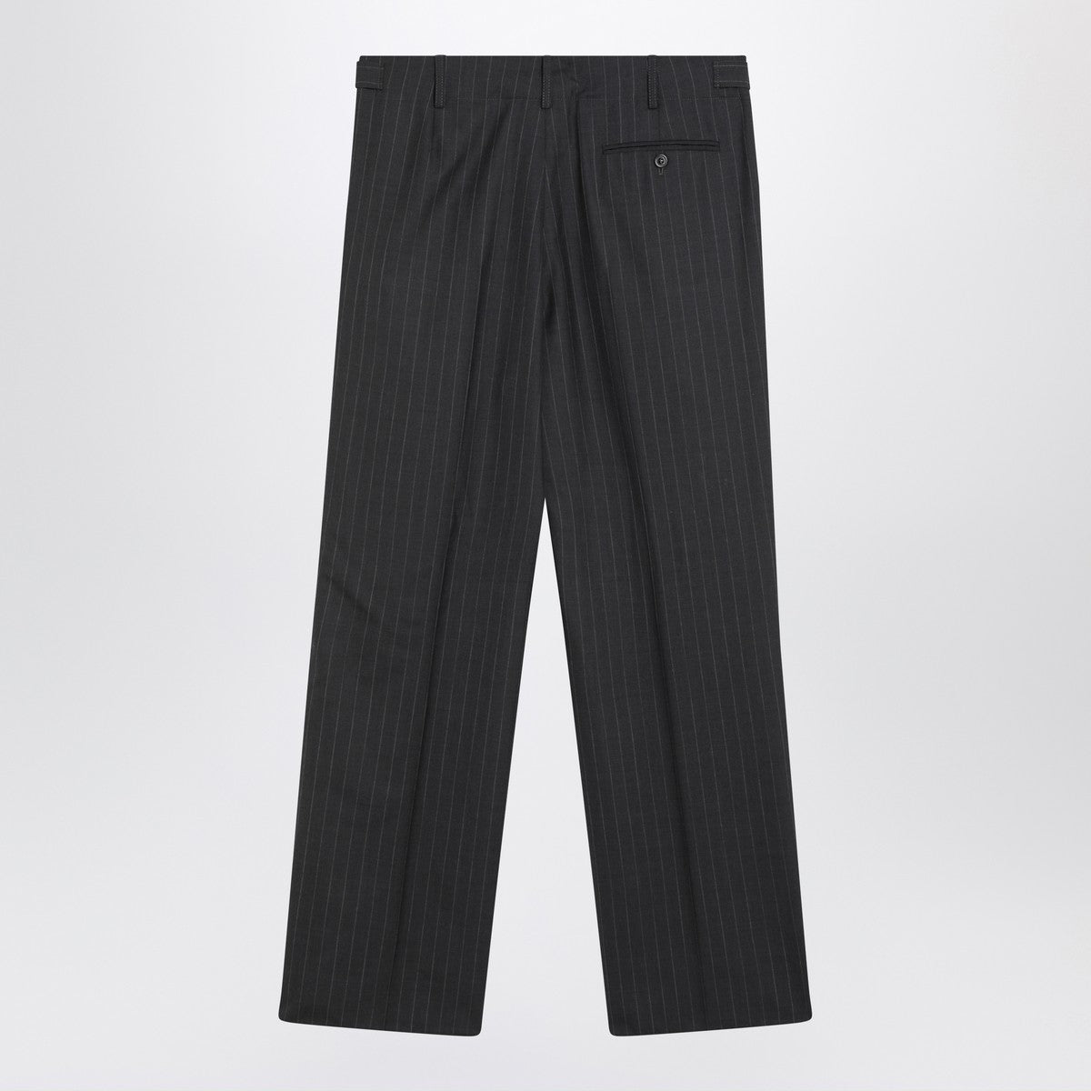 Maison Margiela Maison Margiela Grey pinstripe wool trousers