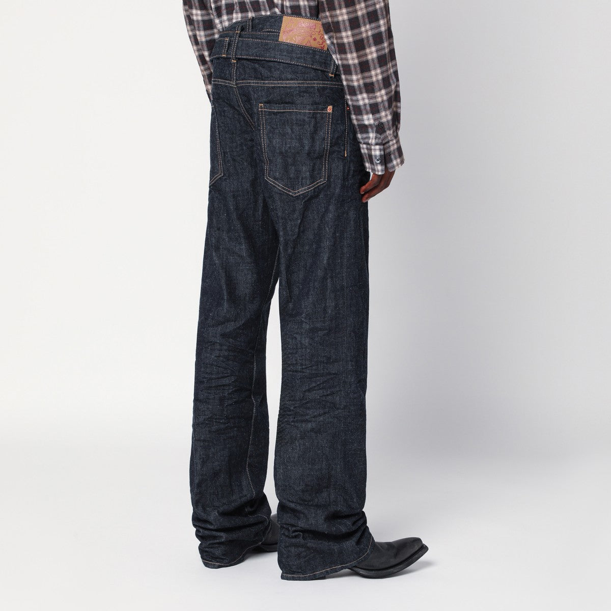 Magliano X D2 Magliano X D2 Dark navy blue jeans with belt