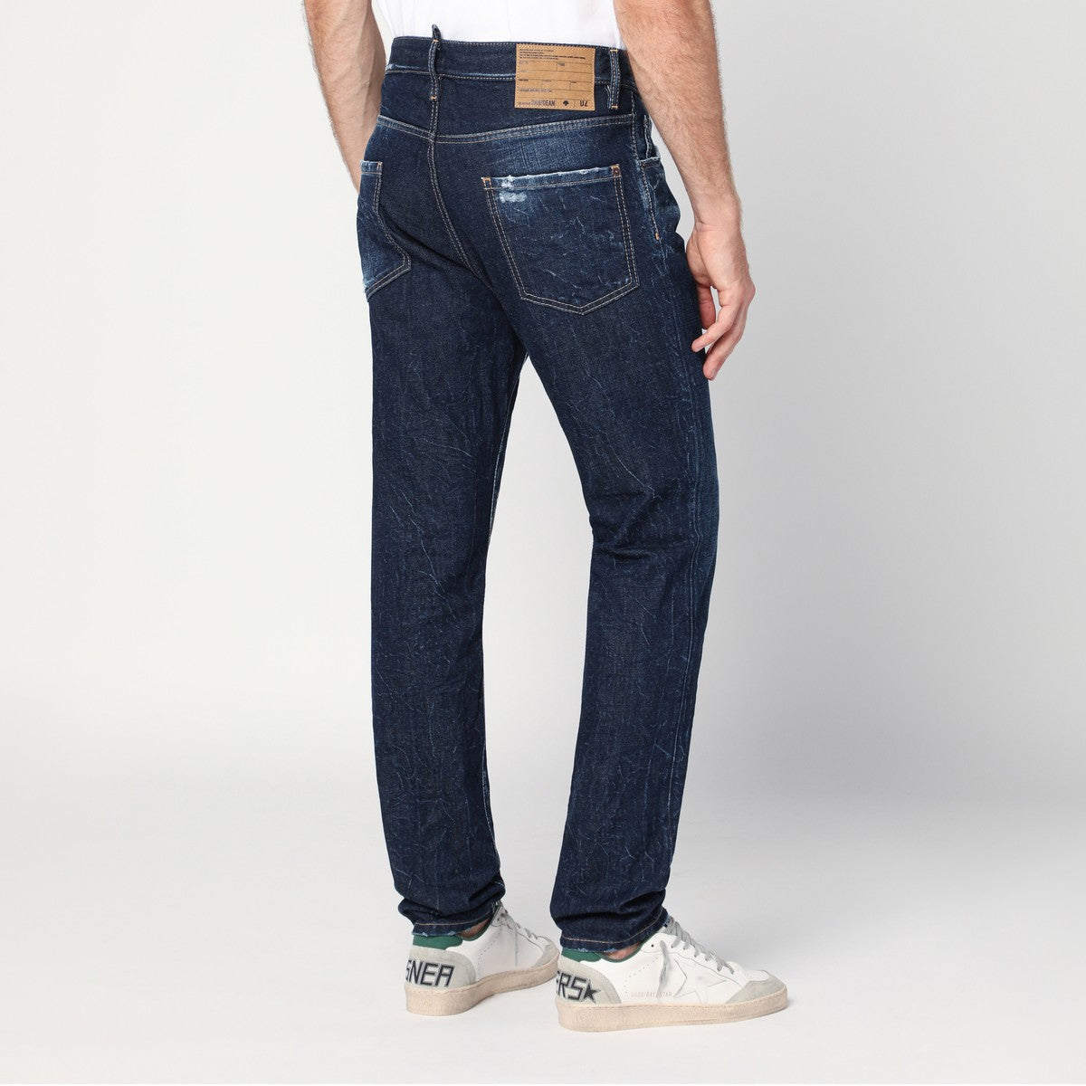 Magliano X D2 Magliano X D2 Slim navy blue washed-effect jeans