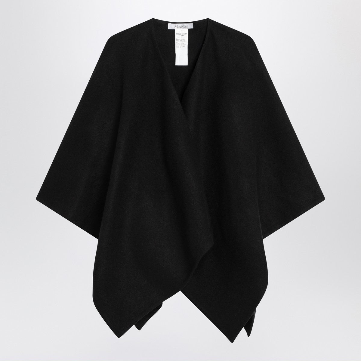 Max Mara Max Mara Black alpaca and wool cape