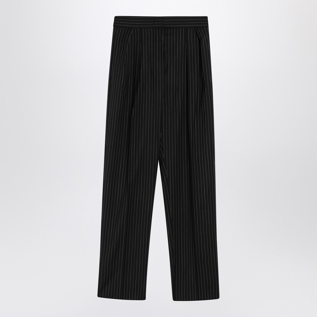 Max Mara Max Mara Black pinstriped wool trousers