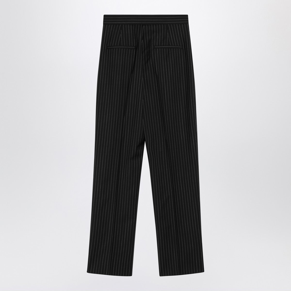 Max Mara Max Mara Black pinstriped wool trousers