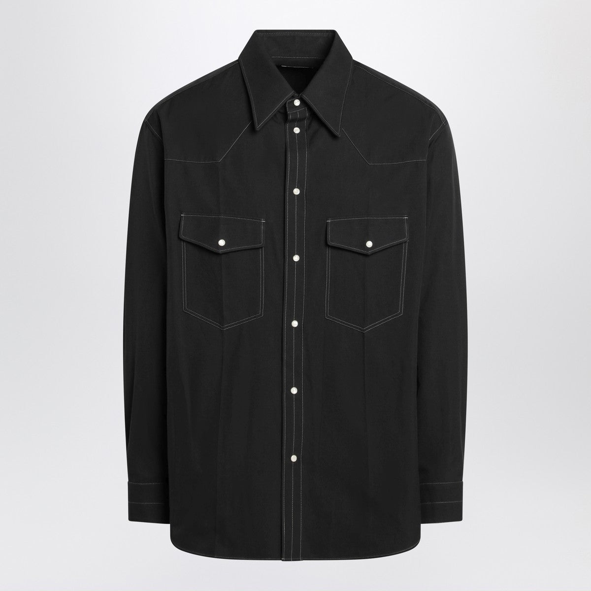 Lemaire LEMAIRE Black Western cotton shirt