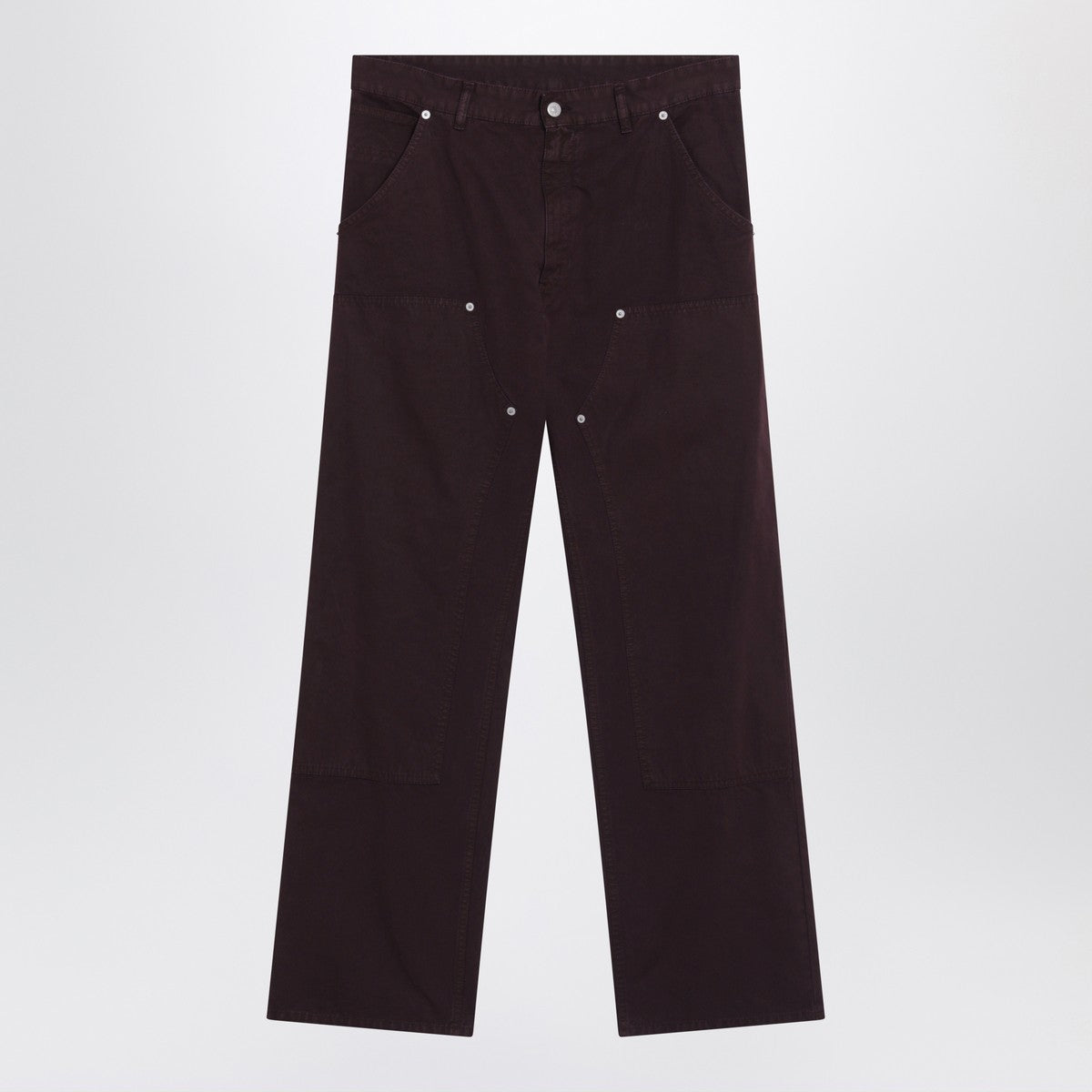 MM6 Maison Margiela MM6 Maison Margiela Burgundy cotton trousers