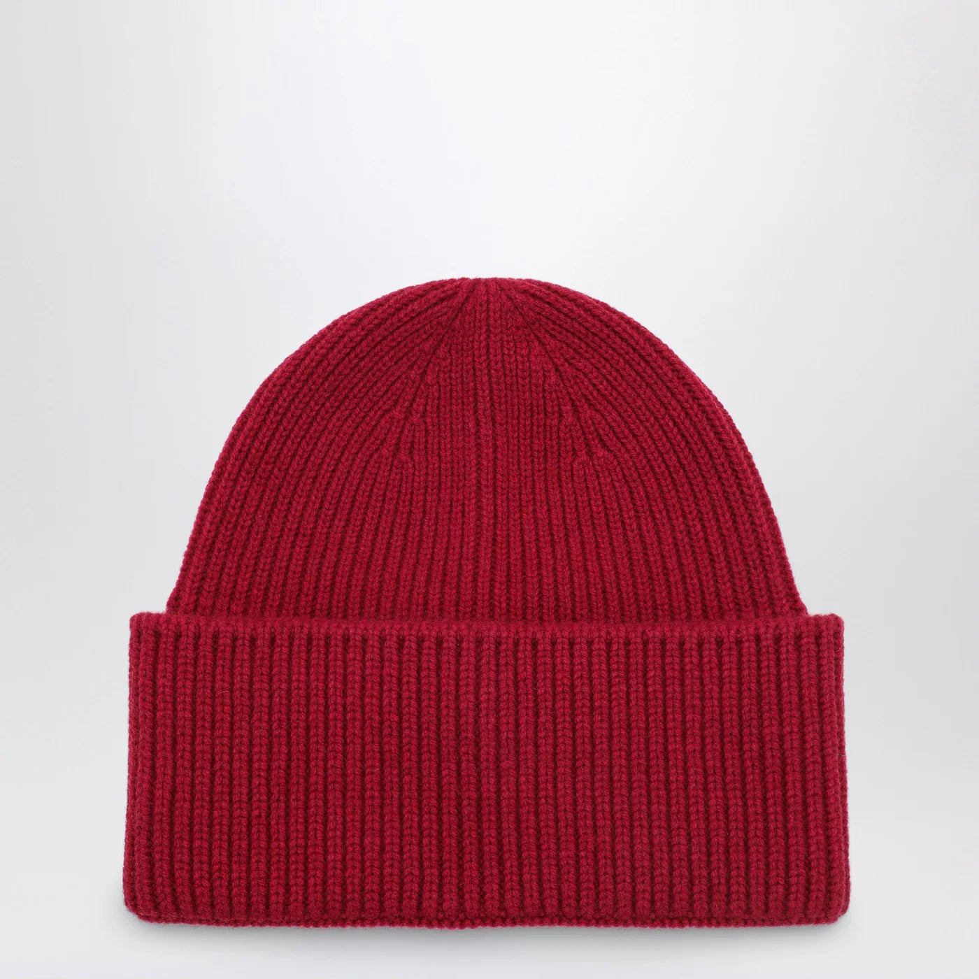 Destin Burgundy wool and cashmere beanie