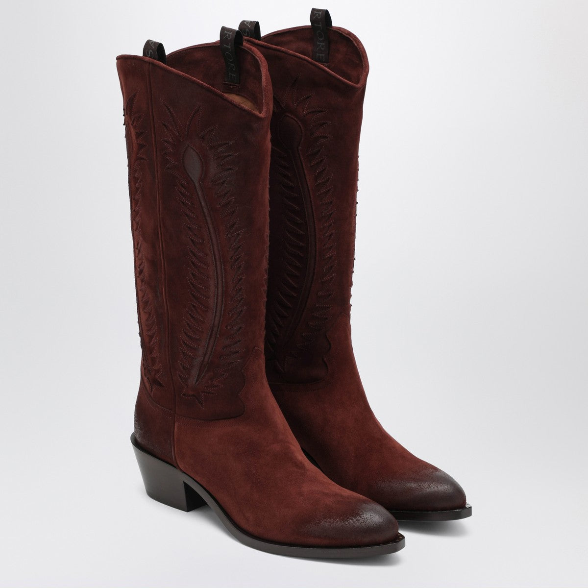 Sartore Sartore Brown suede Frida western boot