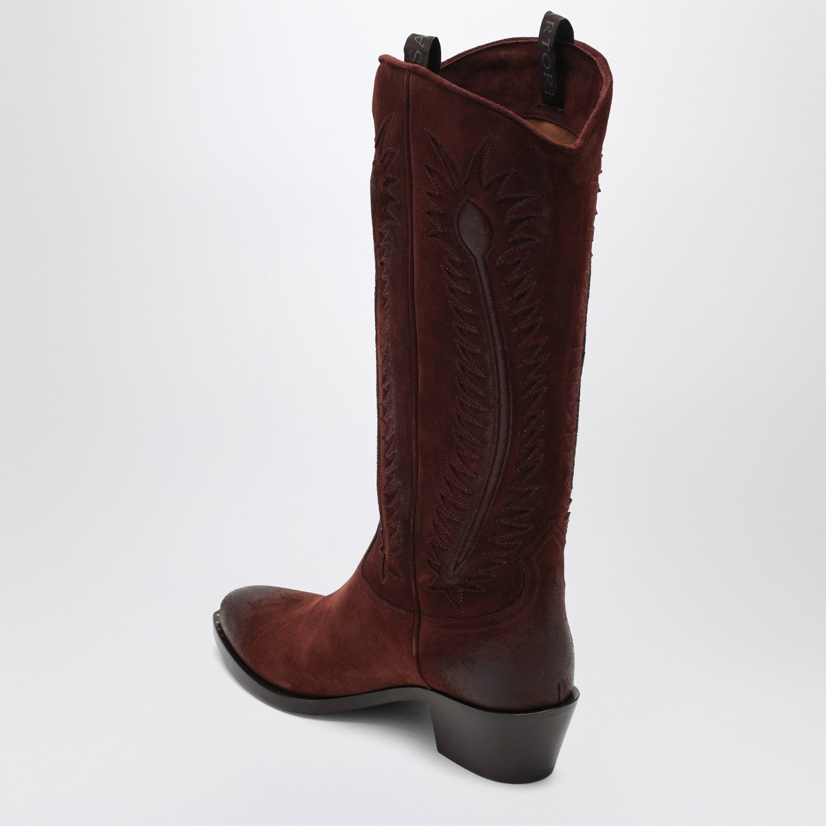 Sartore Sartore Brown suede Frida western boot