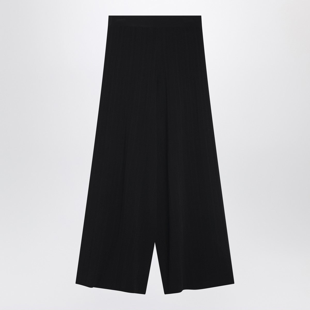 Weekend Max Mara Weekend Max Mara Black viscose-knit trousers