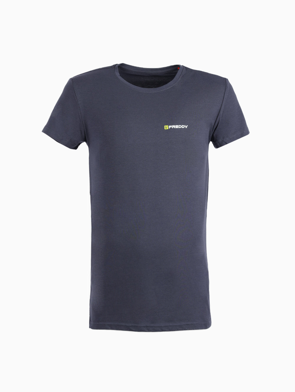 Freddy Men’s Navy Cotton Slim Fit Crew Neck T-Shirt – Front View