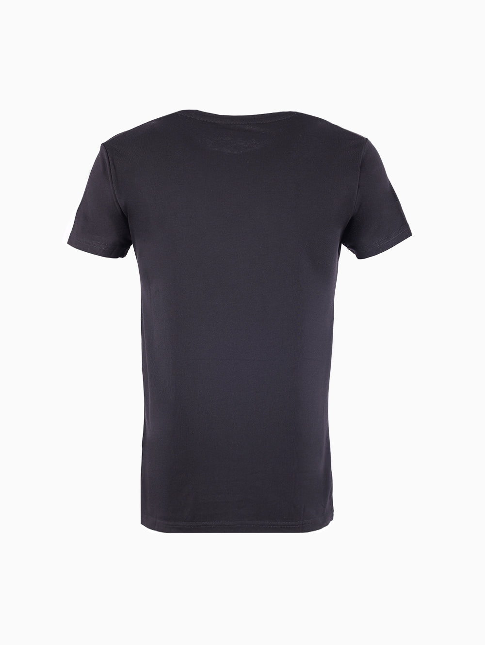 Freddy Men’s Black Round Neck T-Shirt Back View