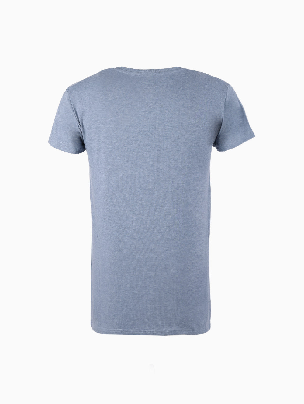Back view of Freddy blue slim fit cotton t-shirt