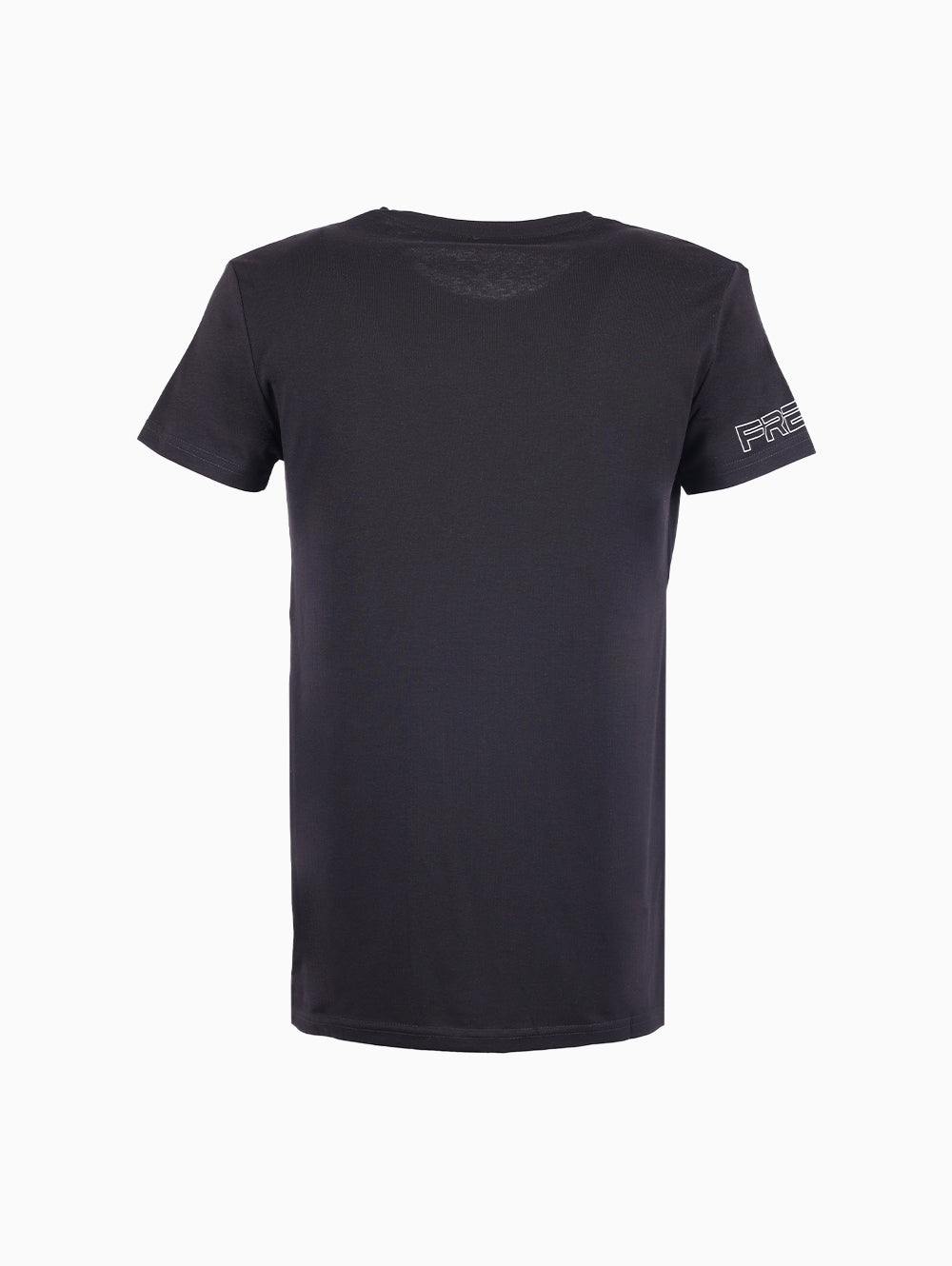 Freddy Black Round Neck T-Shirt Back View
