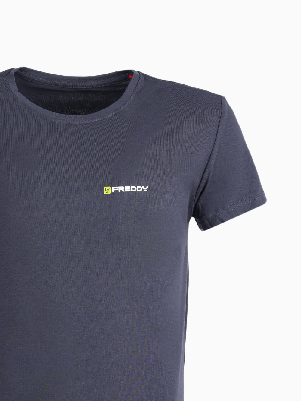 Freddy Men’s Navy Cotton Slim Fit Crew Neck T-Shirt – Logo Detail